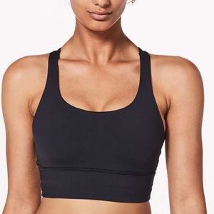 NWT LULULEMON Energy Bra Black Long Line Size 2